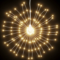 Walplus Christmas Starburst Lights 140 Leds 4 Pcs Warm White 17 Cm - thumbnail 4