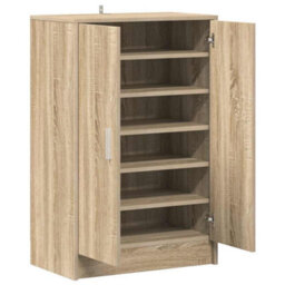 Vidaxl Shoe Cabinet Sonoma Oak 60X35X92 Cm Engineered Wood - thumbnail 5