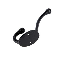 Hammer and Tongs Hammer & Tongs Rounded Hat & Coat Hook - W35mm X H125mm - Black - thumbnail 3