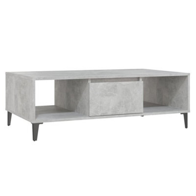 Berkfield Industrial Coffee Table Concrete Grey 103.5X60X35 Cm Engineered Wood - image 1