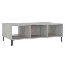 Berkfield Industrial Coffee Table Concrete Grey 103.5X60X35 Cm Engineered Wood - thumbnail 8