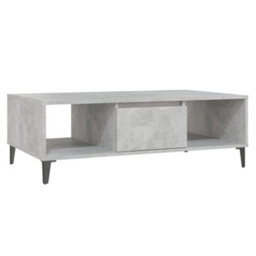 Berkfield Industrial Coffee Table Concrete Grey 103.5X60X35 Cm Engineered Wood - thumbnail 1