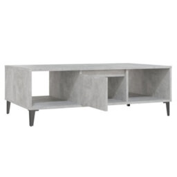 Berkfield Industrial Coffee Table Concrete Grey 103.5X60X35 Cm Engineered Wood - thumbnail 7