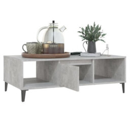 Berkfield Industrial Coffee Table Concrete Grey 103.5X60X35 Cm Engineered Wood - thumbnail 4