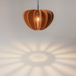 Luminosa Lighting Luminosa Cambio Modern Pendant Ceiling Light Black 1Xe27 Terracotta Shade - thumbnail 4