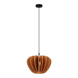 Luminosa Lighting Luminosa Cambio Modern Pendant Ceiling Light Black 1Xe27 Terracotta Shade