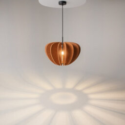 Luminosa Lighting Luminosa Cambio Modern Pendant Ceiling Light Black 1Xe27 Terracotta Shade - thumbnail 2