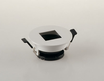 Luminosa Lighting Luminosa Stenos Recessed Light Square Frame (Lampholder Not Included), White,