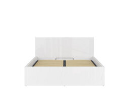 Impact Furniture Ottoman King Size Bed Frame Euro 160Cm Gas Lift Up Storage White Gloss Bed Tetrix - thumbnail 3