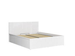 Impact Furniture Ottoman King Size Bed Frame Euro 160Cm Gas Lift Up Storage White Gloss Bed Tetrix - thumbnail 2