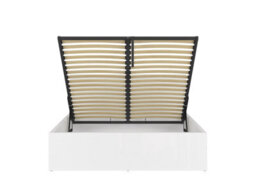 Impact Furniture Ottoman King Size Bed Frame Euro 160Cm Gas Lift Up Storage White Gloss Bed Tetrix - thumbnail 5