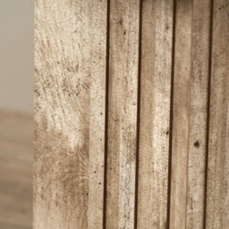 Pacific Lifestyle Grey Concrete Effect Round Side Table With Fluted Groove Plinth Base 40Cm, Elkton - thumbnail 4