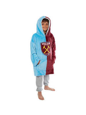 West Ham Utd Crest Wearable Hooded Fleece - Kids Size - image 1