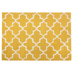 Beliani Rug Silvan Yellow 140 X 200 Cm Wool - thumbnail 4