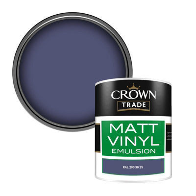 Crown Trade Vinyl Matt Walls & Ceilings Emulsion Paint Ral 290 30 25 (290 30 25) 1L - image 1