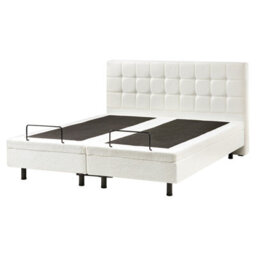 Beliani Adjustable Bed Boucle Duke 160 X 200 Cm (Eu King Size) Off-White - thumbnail 7