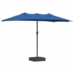 Berkfield Modern Garden Parasol Blue 385 X 209 X 244 Cm Fabric - thumbnail 6