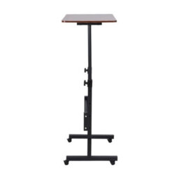Walnut  Height Adjustable Standing Laptop Computer Desk Mobile Study Writing Table 40X60 - thumbnail 3