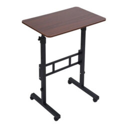 Walnut  Height Adjustable Standing Laptop Computer Desk Mobile Study Writing Table 40X60 - thumbnail 1