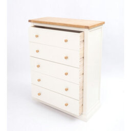 Cabinet Bits Castelli 5 Drawer Chest Of Drawers Wood Knob - thumbnail 4