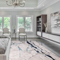 Beige Modern Easy To Clean Abstract Rug For Dining Room Bedroom Livingroom-80Cm X 150Cm - thumbnail 2
