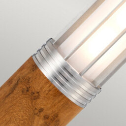 Luminosa Lighting Elstead Hornsea Outdoor Bollard Teak With 316 Stainless Steel, Ip55 - thumbnail 4