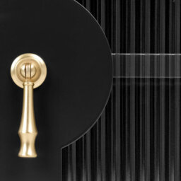 Beliani 3 Door Sideboard Gleora Metal Black - thumbnail 7
