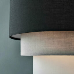 Easy Fit Black Ceiling Lampshade Pendant Light Shade For Living Room With Bulb - thumbnail 3