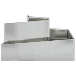 Berkfield Garden Planter Silver 80 X 80 X 50 Cm Galvanised Steel - thumbnail 5