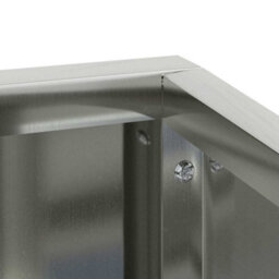 Berkfield Garden Planter Silver 80 X 80 X 50 Cm Galvanised Steel - thumbnail 9