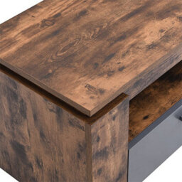 Furniture in Fashion Portland Wooden Tv Stand With 2 Drawers In Rustic Oak - thumbnail 9