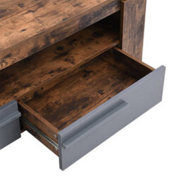 Furniture in Fashion Portland Wooden Tv Stand With 2 Drawers In Rustic Oak - thumbnail 8