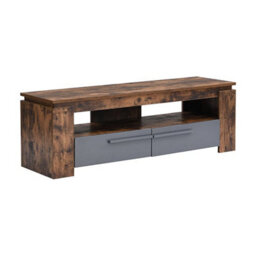 Furniture in Fashion Portland Wooden Tv Stand With 2 Drawers In Rustic Oak - thumbnail 5