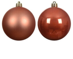 Decoris 4X 12 Spiced Pumpkin Orange Baubles Christmas Tree Decorations Tree Ornaments 6Cm - thumbnail 4