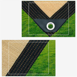 Beige 4X4M Shade Sail Uv Resistant With Eyelets - thumbnail 2