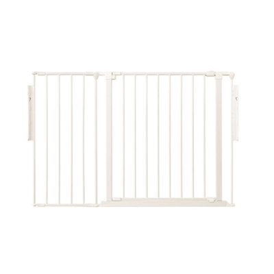 Safetots Premium Multi Panel Room Divider, Up To 115Cm Wide, White, 70Cm Tall, Flexible Barrier With Door For Baby And Toddler - image 1