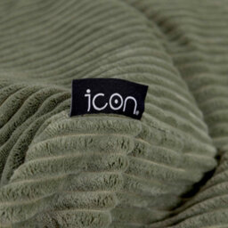 Icon Cecilia Jumbo Cord Sofa Bean Bag, Sage Green - thumbnail 6