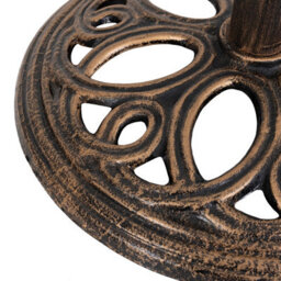 Charles Bentley 12Kg Cast Iron Round Patio Umbrella Parasol Base Stand - Bronze - thumbnail 4