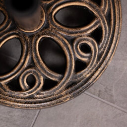 Charles Bentley 12Kg Cast Iron Round Patio Umbrella Parasol Base Stand - Bronze - thumbnail 3