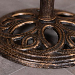 Charles Bentley 12Kg Cast Iron Round Patio Umbrella Parasol Base Stand - Bronze - thumbnail 2