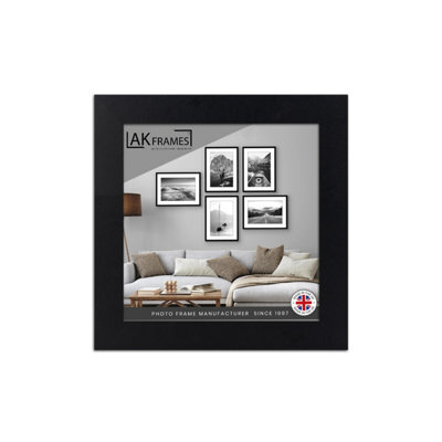 "AK Frames 7X7"" Matte Black Poster Frame - Modern Picture Frame For Wall Art, Prints And Photos - Durable And Stylish Display Frame" - image 1