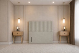 "Nexus Amalfi Plush Divan, Cream, 54"" Headboard, 4 Drawers, Open Coil Mattress, Super King" - thumbnail 9