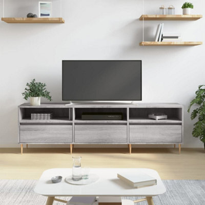 Berkfield Tv Cabinet Grey Sonoma 150X30X44.5 Cm Engineered Wood - image 1