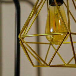 Valuelights Diablo Modern Geometric Gold Metal Basket Cage Ceiling Light Shade (D)21Cm - thumbnail 5