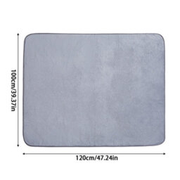 Living And Home Grey Waterproof Pets Blanket For Bed, Sofa 120X100Cm - thumbnail 8
