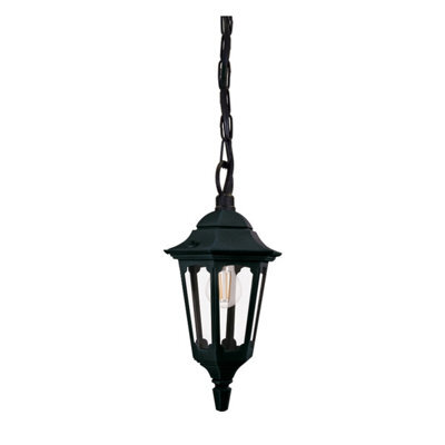 Luminosa Lighting Elstead Parish Mini Outdoor Pendant Ceiling Light, Black Ip44 - image 1