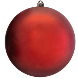Christmas Tree World 25Cm Red Bauble Set Shiny/matte (4 Pc) - thumbnail 4