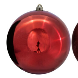 Christmas Tree World 25Cm Red Bauble Set Shiny/matte (4 Pc) - thumbnail 3