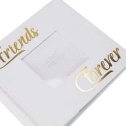 Happy Homewares Modern Friends Forever Photo Album With Gold Foil Text - Holds 80 4X6 Pictures - thumbnail 3