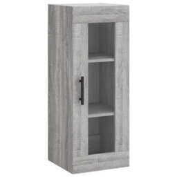Berkfield Highboard Grey Sonoma 34.5X34X180 Cm Engineered Wood - thumbnail 7